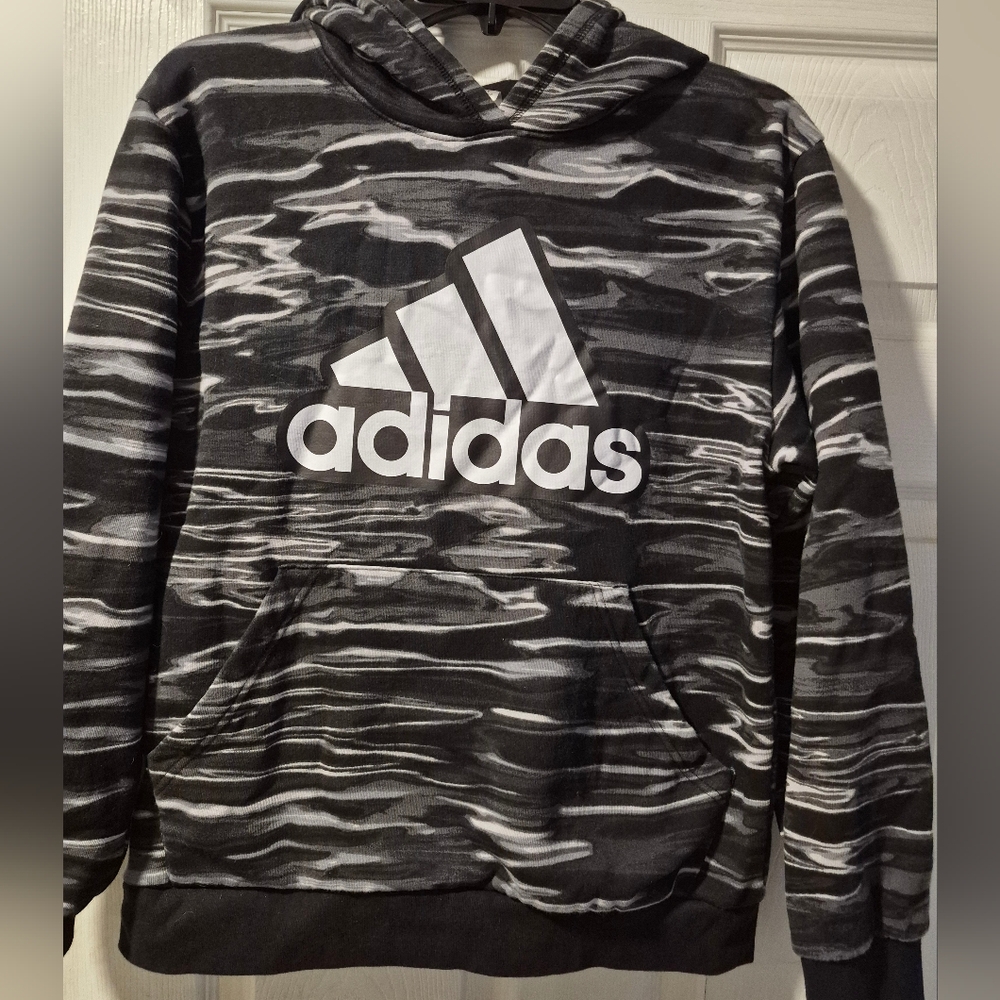 Adidas Monochrome Pattern Hoodie